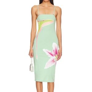Tyler McGillivary floral midi dress
